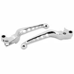 Biker's Choice 5 Hole Lever Set Chrome