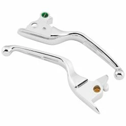 Biker's Choice Chrome Slotted Lever Set