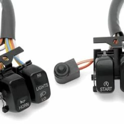 J&P Cycles Black Handlebar Switch Kit