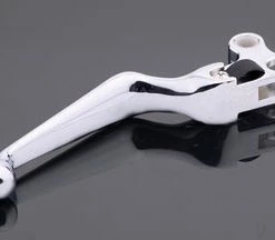 J&P Cycles Ergonomic Chrome Smooth Wide Clutch Lever