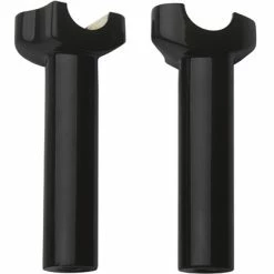 Milwaukee Twins Black Forged Aluminum 6-1/2″ Straight Risers For 1″ Bars