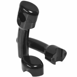 LA Choppers 5-1/2" Smooth Black Risers