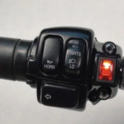 Grip Switch Amber L.E.D. Lighted Rocker Switch, Black